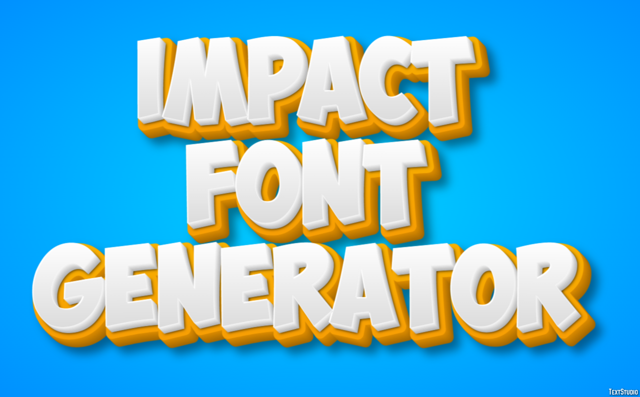 Impact Font Generator Tekst effect