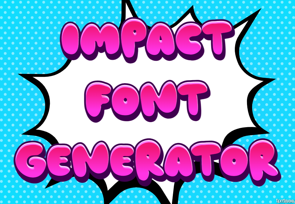 Impact Font Generator Tekst Effect