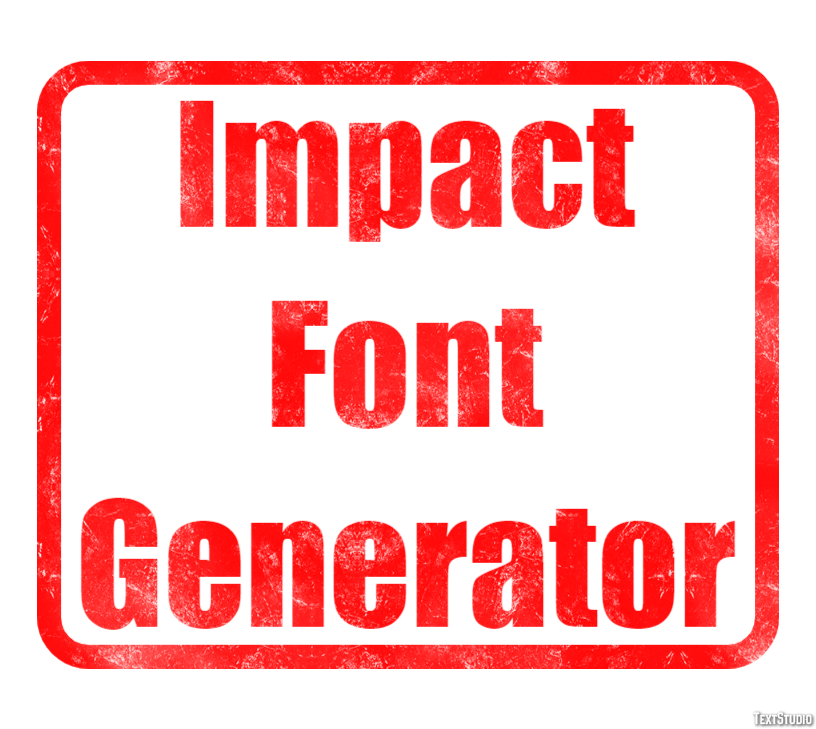 Impact Font Generator Tekst Effect