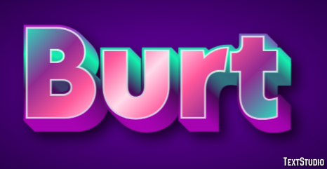 Burt Text Effect