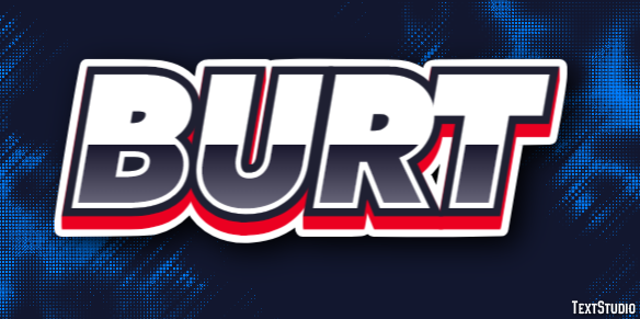 Burt Text Effect