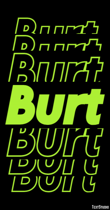 Burt Text Effect