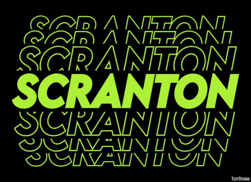 Scranton Efekt tekstowy