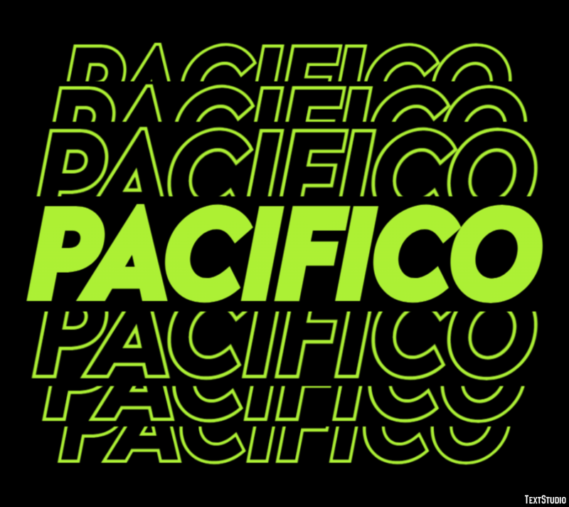 Pacifico Effetto testo