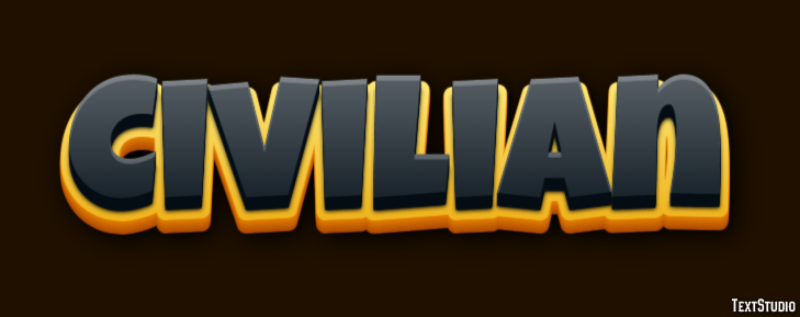 Civilian Text effect