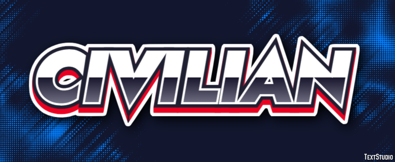 Civilian Text effect