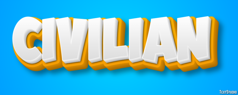 Civilian Text effect
