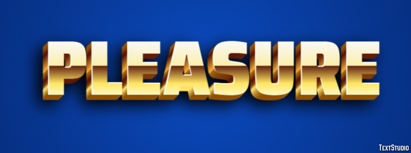 Pleasure Text Effect
