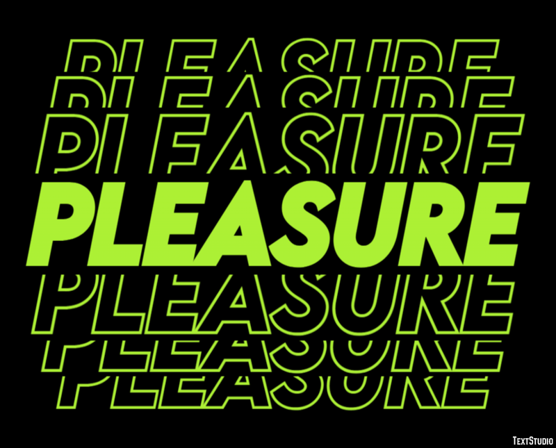 Pleasure Text Effect