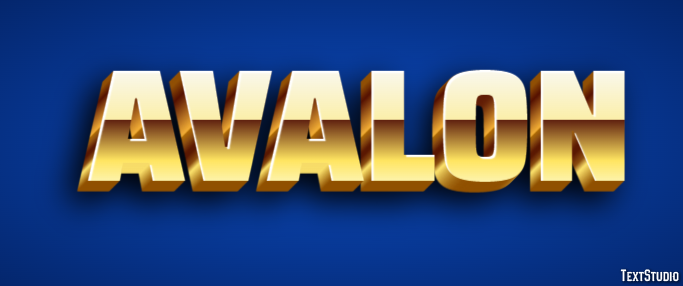 Avalon Text effect