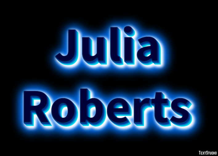 Julia Roberts Text Effect