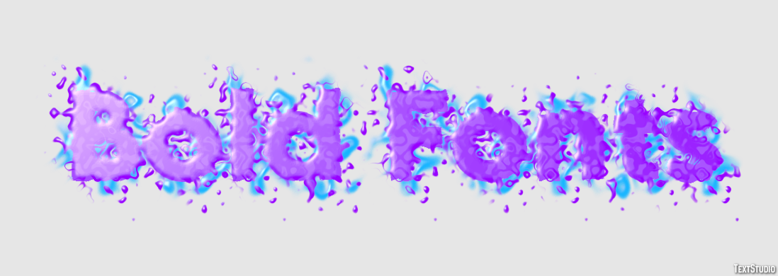 Bold Fonts Text Effect