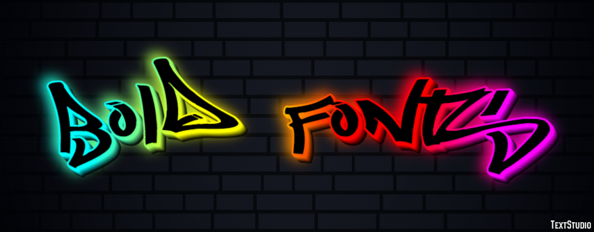 Bold Fonts Text Effect