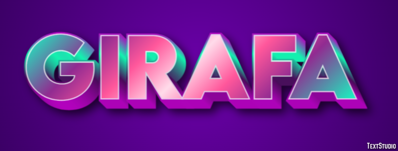 Girafa Texteffekt