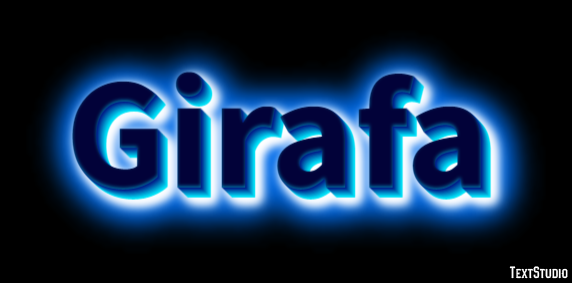 Girafa Efeito de texto