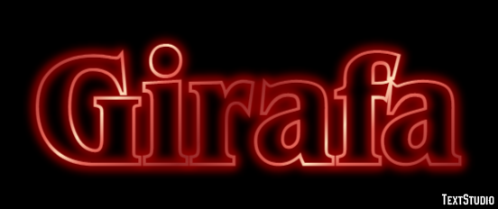 Girafa Efeito de texto