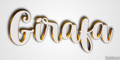 Girafa Texteffekt