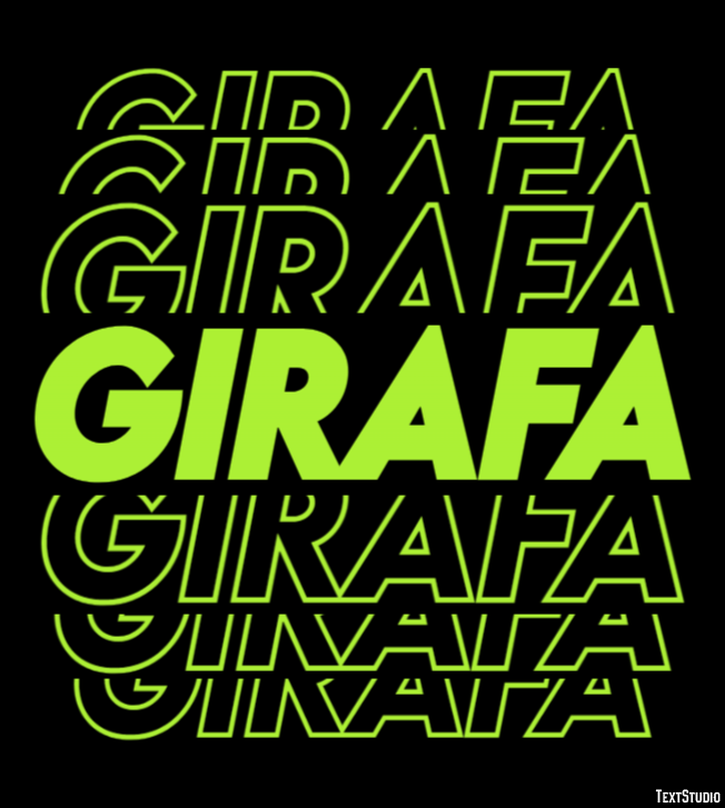 Girafa Texteffekt