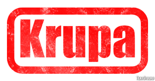 Krupa Texteffekt