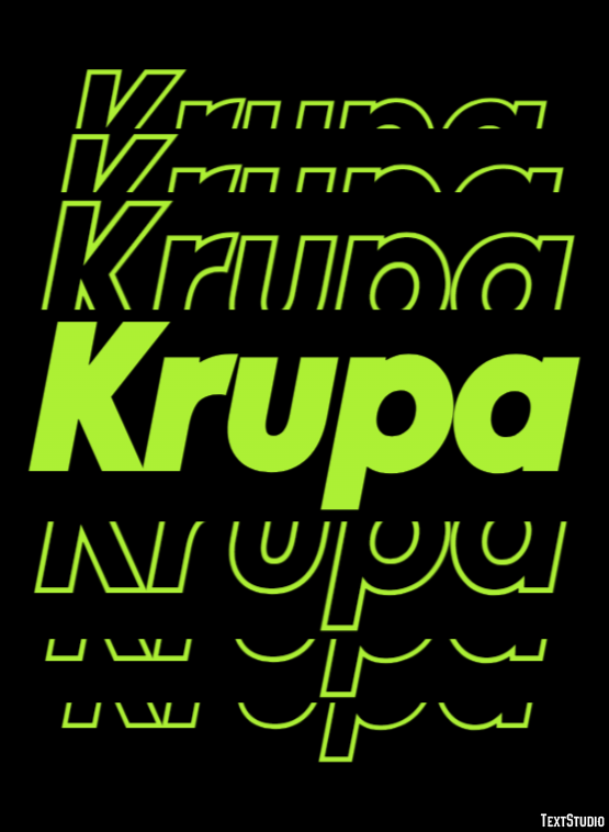 Krupa Text Effect