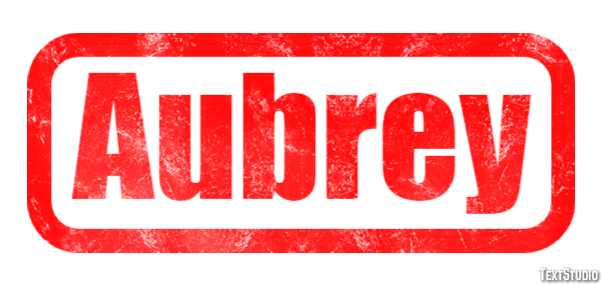 Aubrey Efekt tekstowy