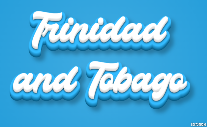 Trinidad and Tobago Text effect
