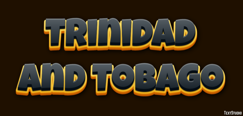 Trinidad and Tobago Text effect