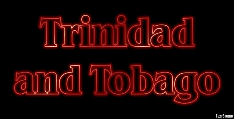 Trinidad and Tobago Text effect