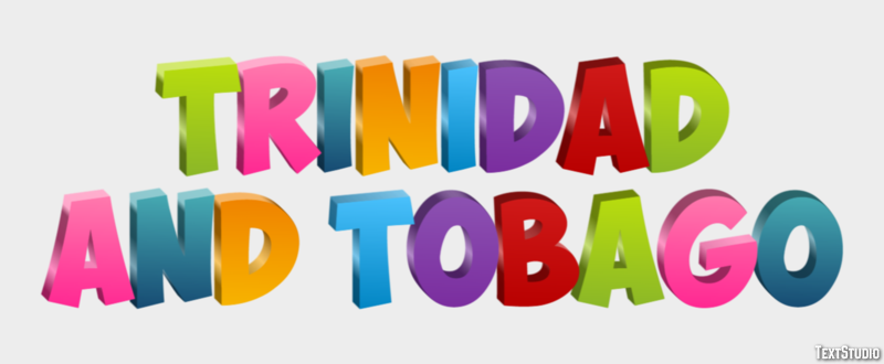 Trinidad and Tobago Text effect