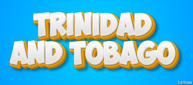 Trinidad and Tobago Text effect