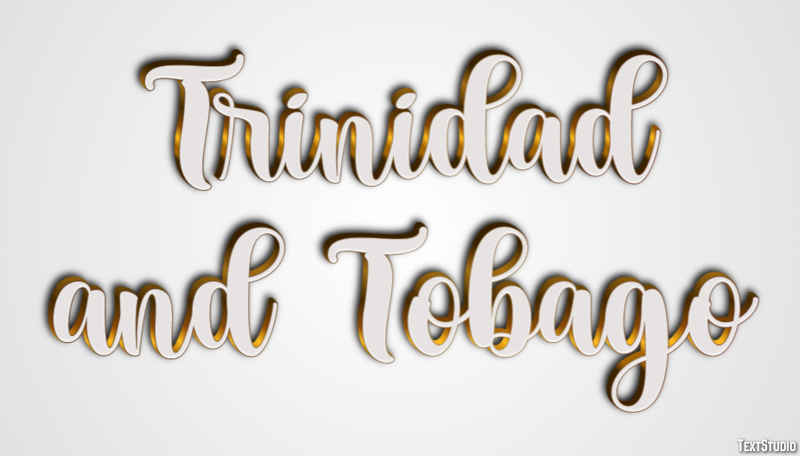 Trinidad and Tobago Text effect