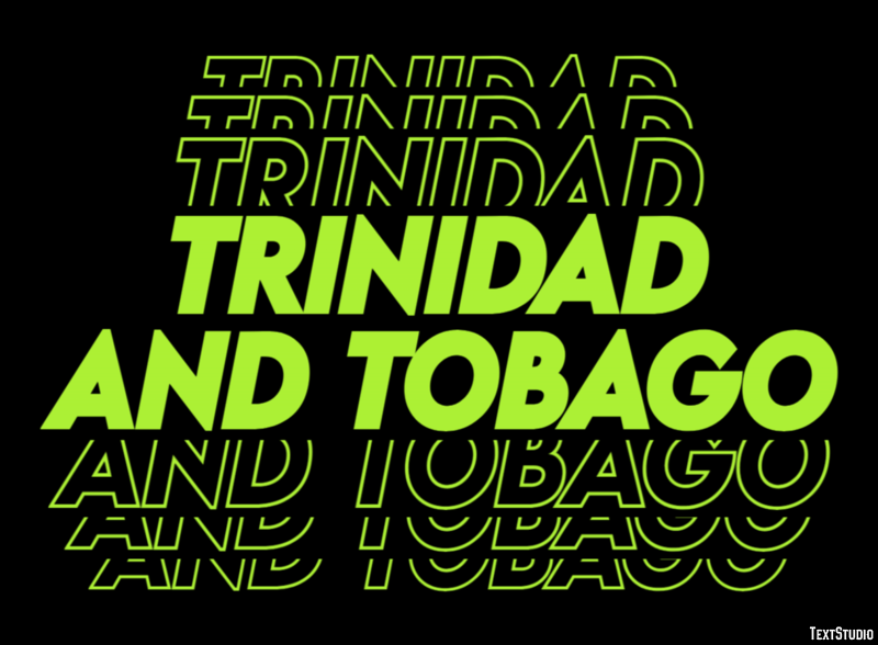 Trinidad and Tobago Text Effect