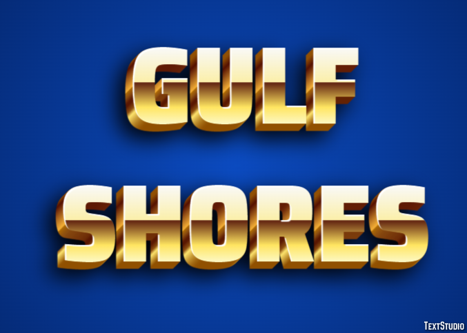 Gulf Shores Efekt tekstowy