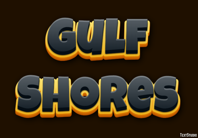 Gulf Shores Efekt tekstowy