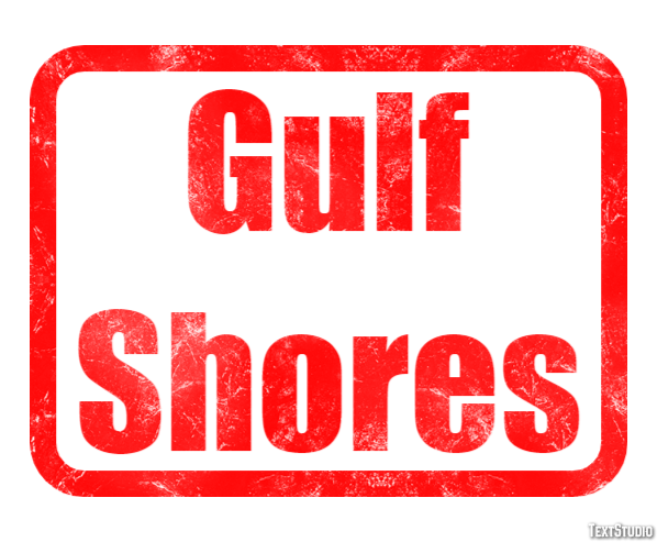 Gulf Shores Efekt tekstowy