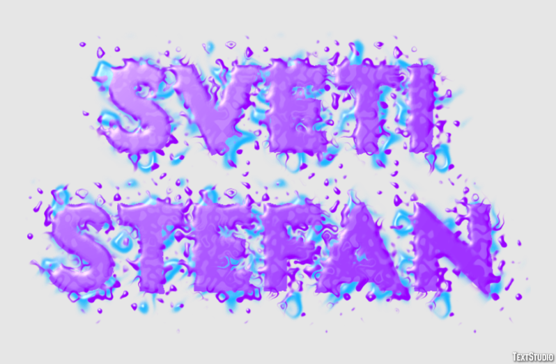 Sveti Stefan Texteffekt