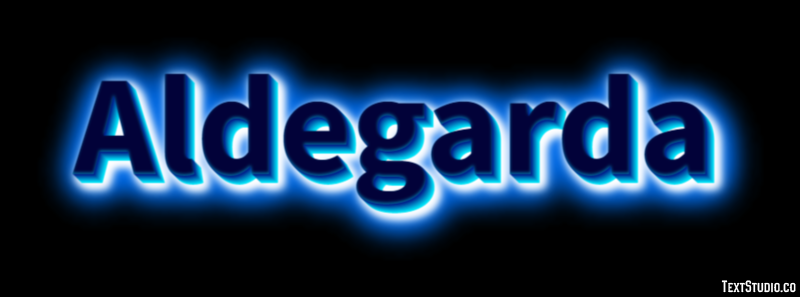 Aldegarda Text effect