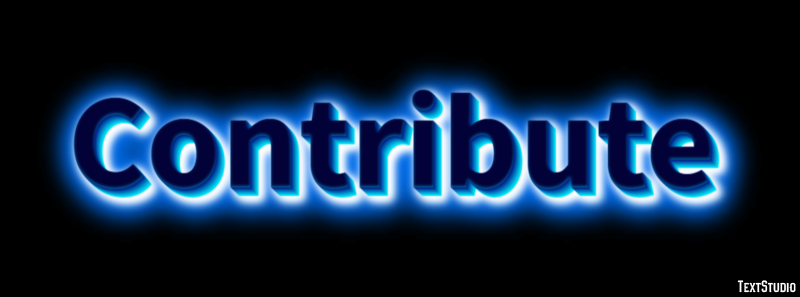Contribute Text Effect