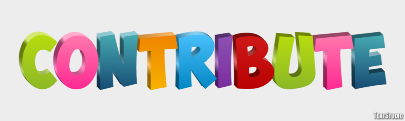 Contribute Efecto de Texto