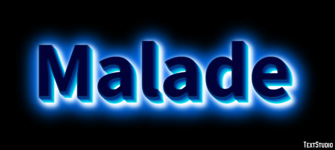 Malade Effet de texte