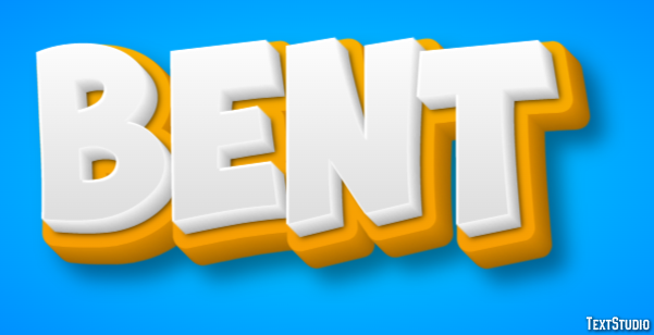 Bent Text effect