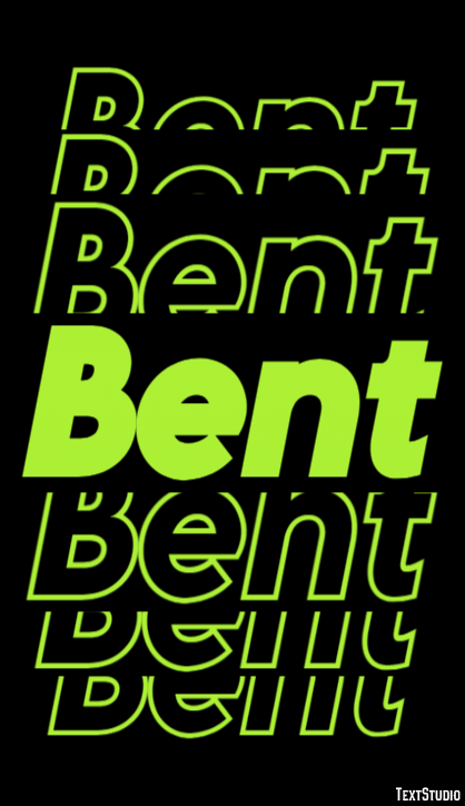 Bent Text effect