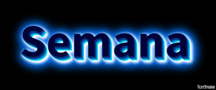 Semana Tekst effect