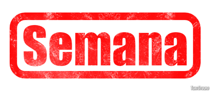 Semana Tekst effect