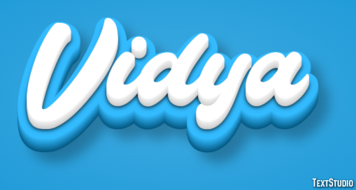 Vidya Text Effect