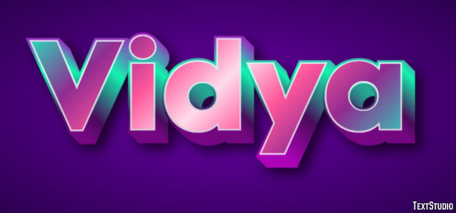 Vidya Text Effect