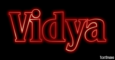 Vidya Text Effect