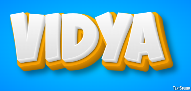 Vidya Text Effect