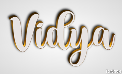 Vidya Text Effect