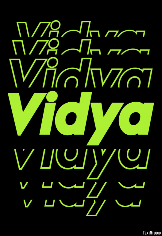 Vidya Text Effect